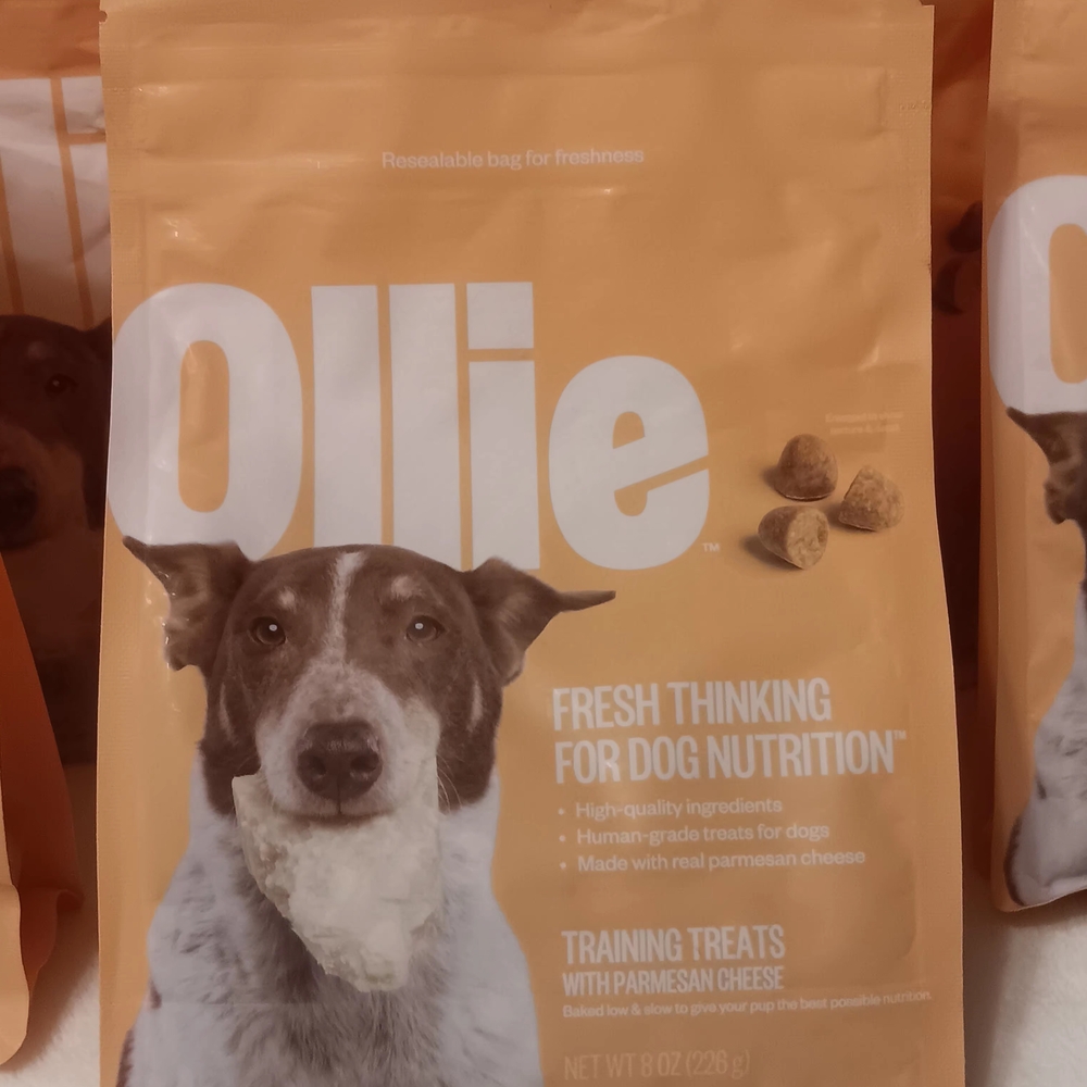 15 Packs Ollie Dog Training Treats With Real Parmesan Cheese 8 Onz.
